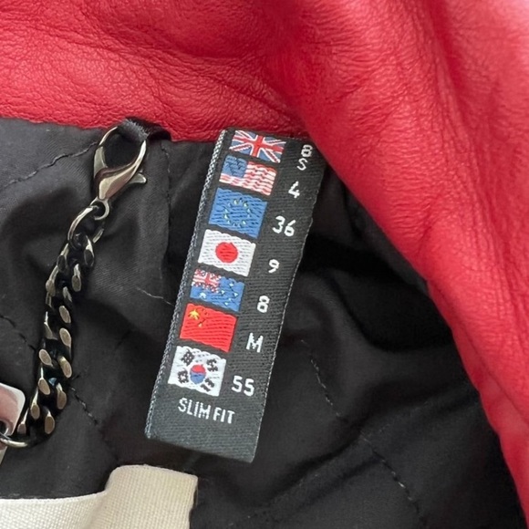 BODA SKINS Red Leather Biker Jacket Quilted
Size 4 / Small - Picture 8 of 13
